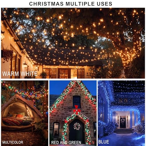 TW SHINE Halloween Lights 328FT Outdoor String Lights with Remote, Purple & Orange F53527