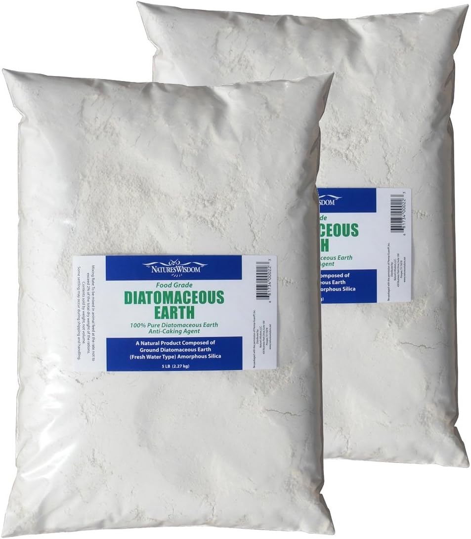 Food Grade Diatomaceous Earth 10 lb (Two 5 lb. Bags in a Box)
