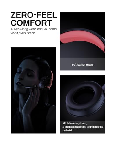 acer Wireless Gaming Headset for PS5, PC, Switch, Bluetooth 5.3, Noise Canceling Mic, Black X39806