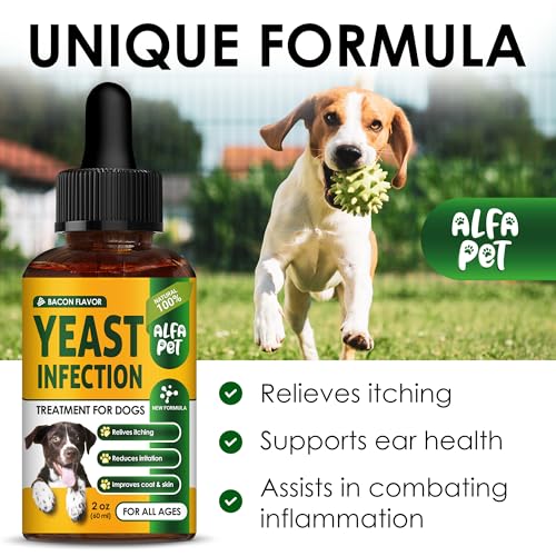 Natural Yeast Infection Treatment for Dogs, Itch & Allergy Relief, 2 Oz K1317
