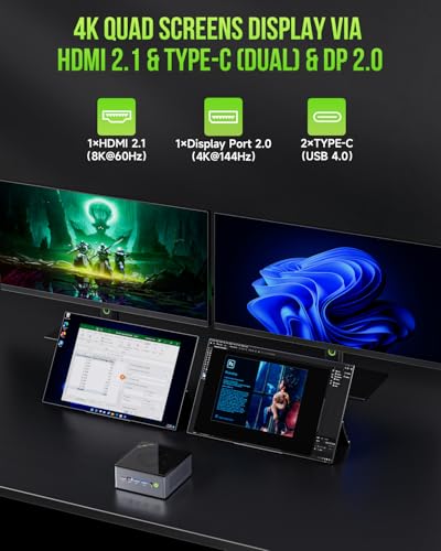 GMKtec Nucbox K11 Gaming Mini PC AMD Ryzen 9 32GB DDR5 2TB SSD U904727