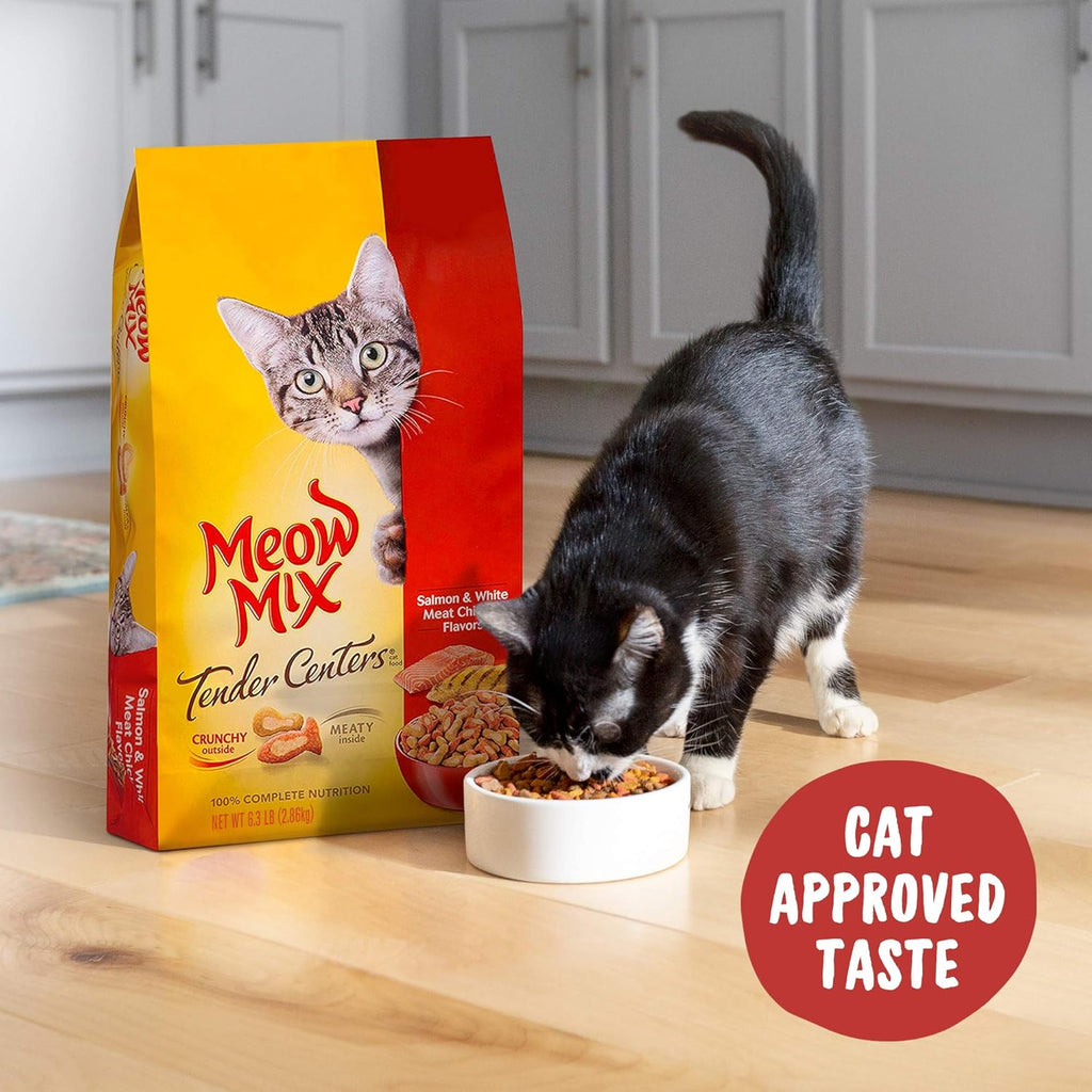 Meow Mix Tender Centers Dry Cat Food, Salmon & Chicken, 3 lb M187
