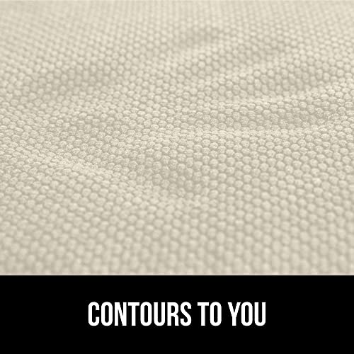 GORILLA GRIP Slip Resistant Chair Cushions, Memory Foam, Set of 2, Beige W525
