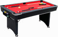 Pool Table, Billiard Tables Accessories Included, 2 Pool Cue Sticks, Pool Table Balls, and More - 6 FT Portable Pool Table Set