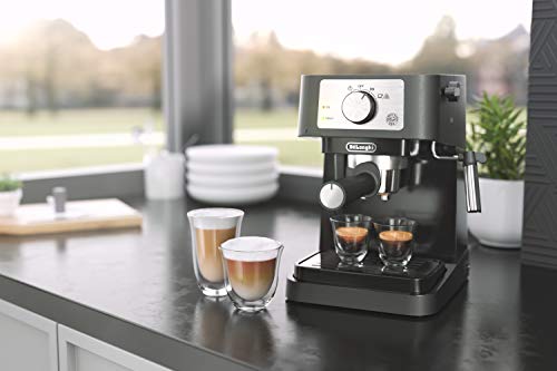 De'Longhi Stilosa Manual Espresso Machine, 15 Bar Pump, Milk Frother Y7680