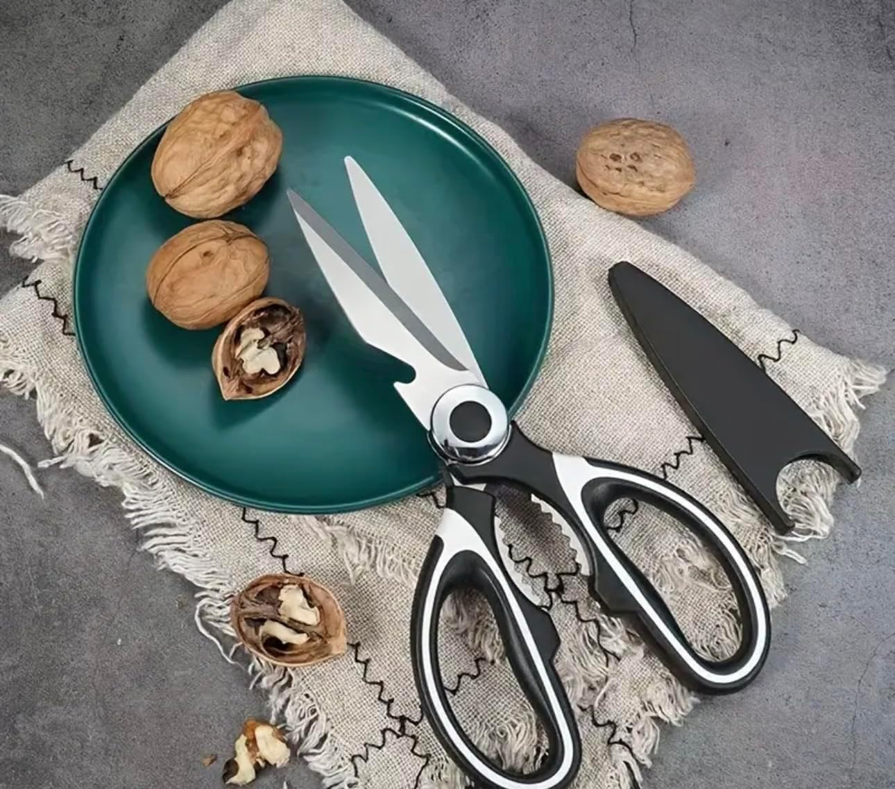 2-Pack Food Grade Kitchen Scissors, Stainless Steel Poultry Shears A37641
