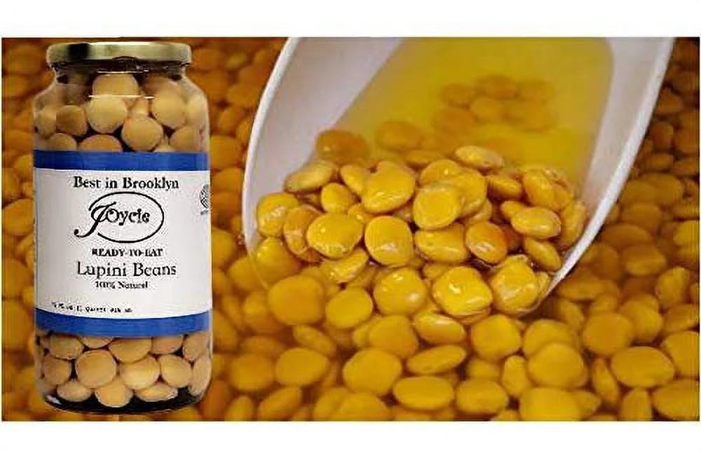 Joycie Ready To Eat Lupini Beans 32 oz Jar, Pack of 6 W21397