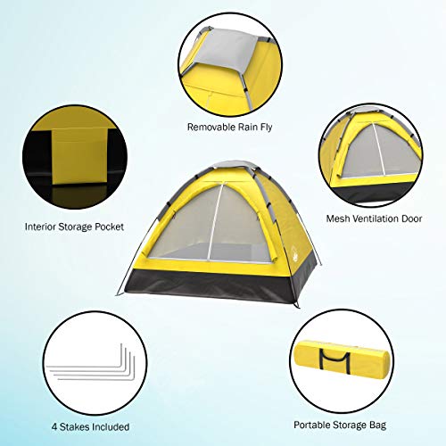 2-Person Dome Tent with Rain Fly and Carrying Bag D783158