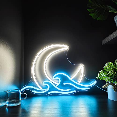 GGK Smiling with Mushrooms Neon Sign Mushroom Decor for Bedroom Wall I398847