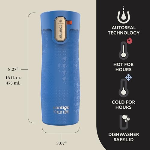 Contigo AUTOSEAL West Loop Vacuum-Insulated Stainless Steel Travel Mug 20 oz U753927