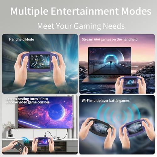 RG34XX Retro Handheld Game Console 3.4" IPS Screen 32G Linux 64-bit System with Protecting Bag (Indigo) H435680