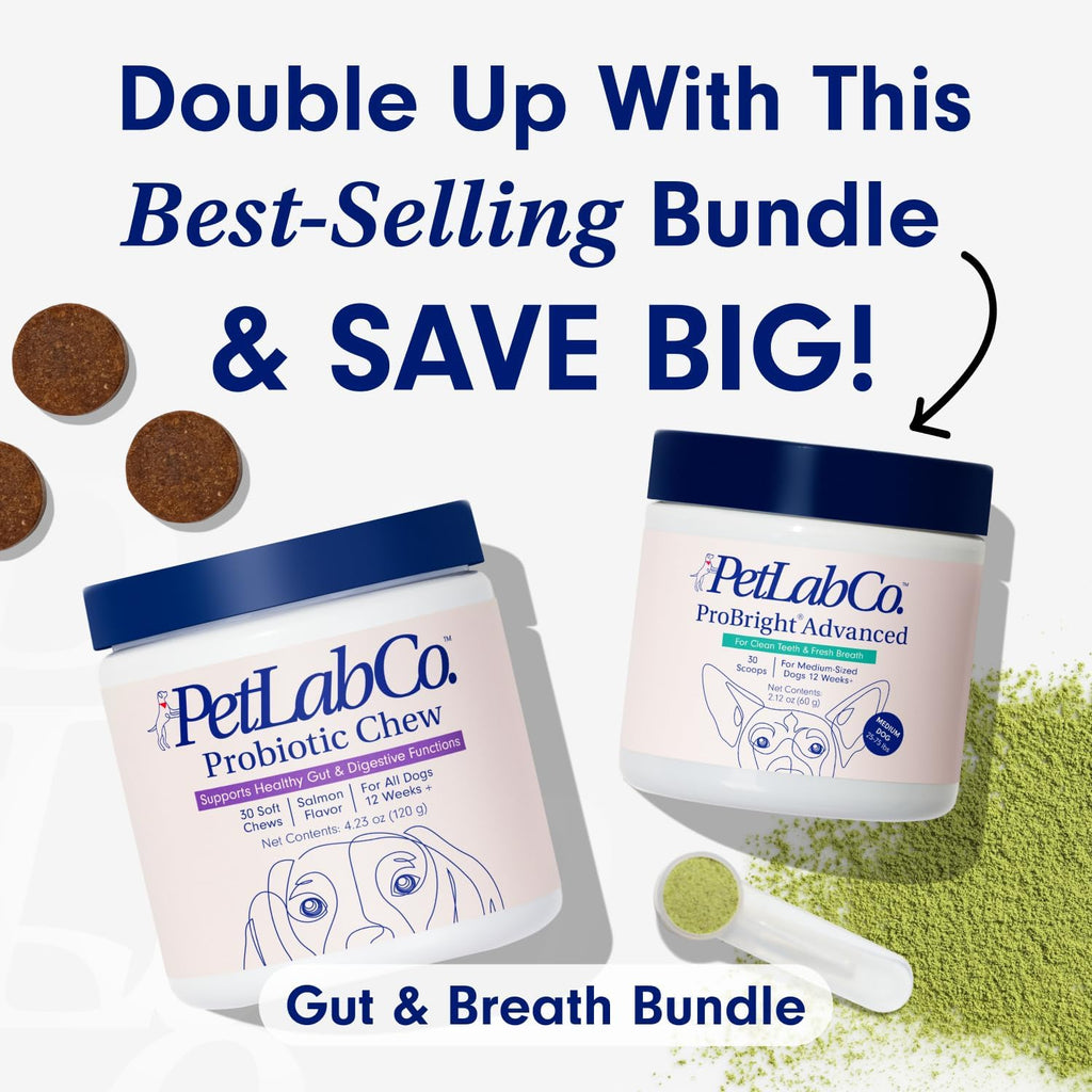 PetLab Co. Gut & Breath Bundle Dental Powder & Probiotics for Large Dogs Z749770
