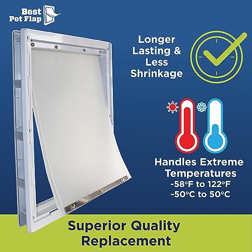 XL Replacement Dog Door Flap Compatible with Ideal Pet Products Designer Series 10.5" x 15" S84883