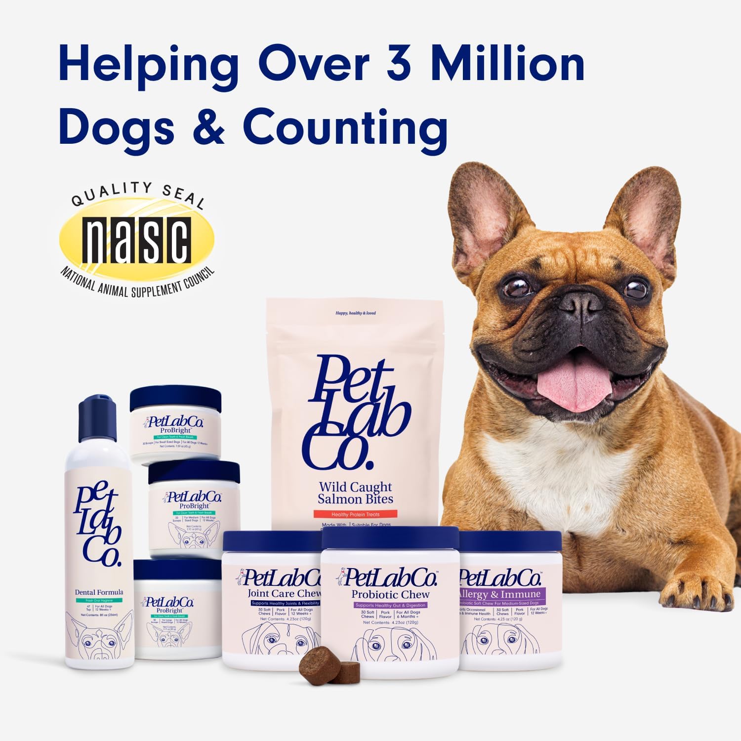 PetLab Co. Gut & Breath Bundle Dental Powder & Probiotics for Large Dogs Z749770