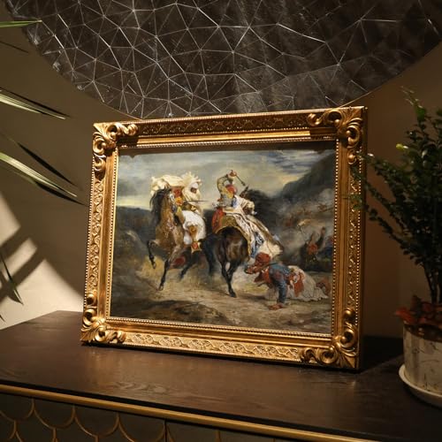 12x16 Wood Canvas Frame Gothic Ornate Black for Wall Art D3778