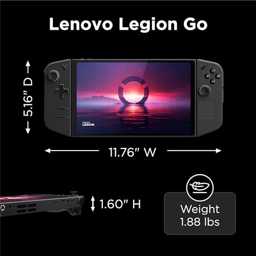 Lenovo Legion Go 8.8" 144Hz WQXGA Handheld Gaming PC, AMD Ryzen Z1 Extreme, 512GB SSD P4370