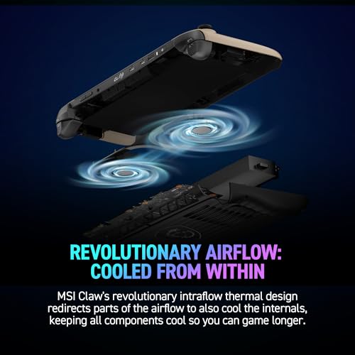MSI Claw PC Gaming Handheld: Intel Ultra 7, 7" FHD 120Hz, 16GB, 512GB, Win 11 H32341