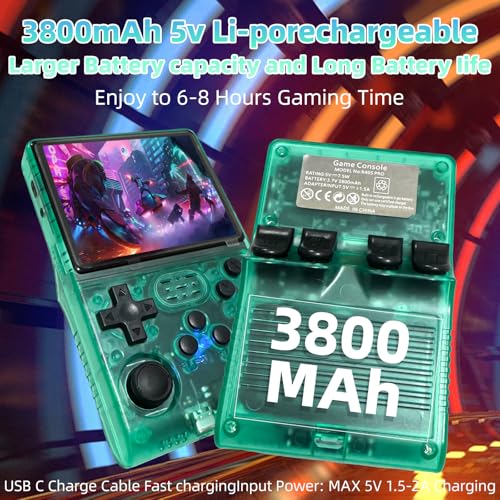 Handheld Game Console with 3.5 inch HD IPS Screen and 256G Card B564