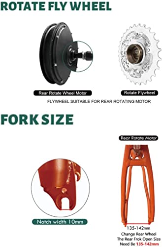 Electric Bike Conversion Kit 48V 1000W Rear Hub Motor M51800