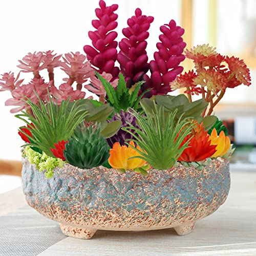 Artificial Succulents 22pcs Green Faux Plants for DIY Terrarium Home Decor X32709