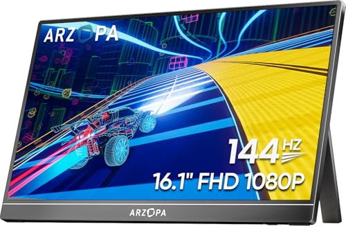 ARZOPA 16.1'' 144Hz Portable Gaming Monitor, 1080P FHD, HDR L526