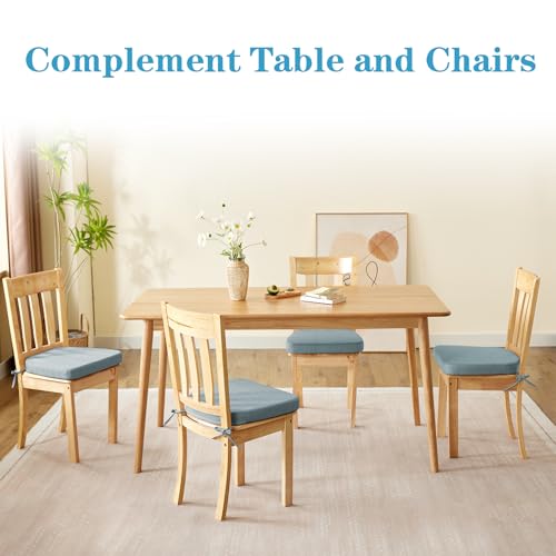 Chair Cushions for Dining Chairs Set of 4, Non Slip with Ties, Black H39445