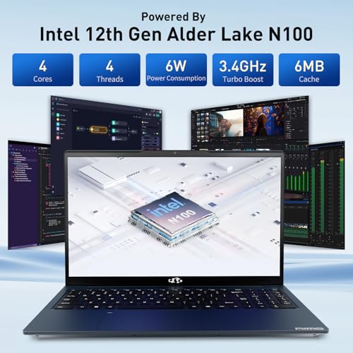 NIMO 15.6 IPS FHD Laptop, 16GB RAM 1TB SSD, Intel Pentium N100, Backlit Keyboard, Win 11 E701