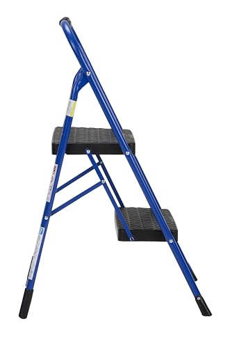 COSCO 2-Step Steel Step Stool, Gray Q61005