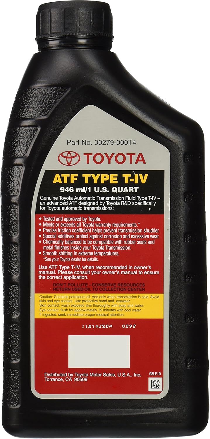 Toyota 00279-000T4-0 Lexus ATF Automatic Transmission Fluid B860612