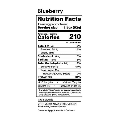 RXBAR Protein Bars, Blueberry, 9.1oz Box (5 Bars) L86449