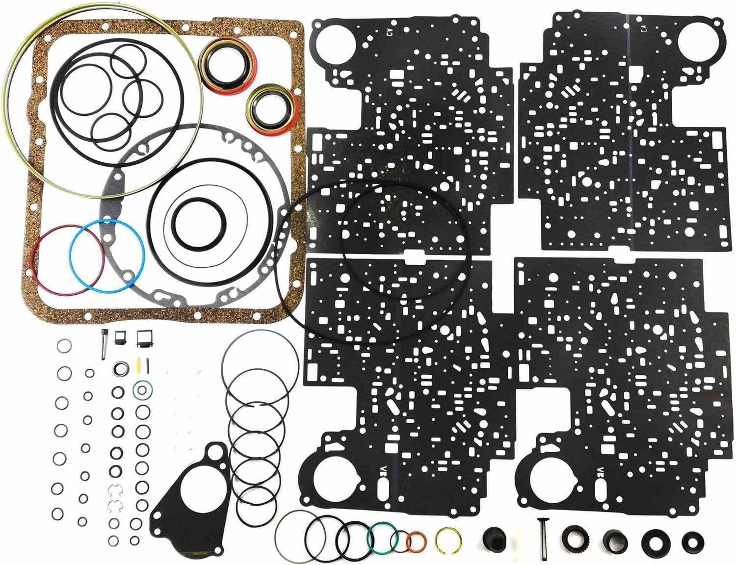4L60E Overhaul Kit 2004-On Gaskets O-Rings Lip Seals by Transtec I55606