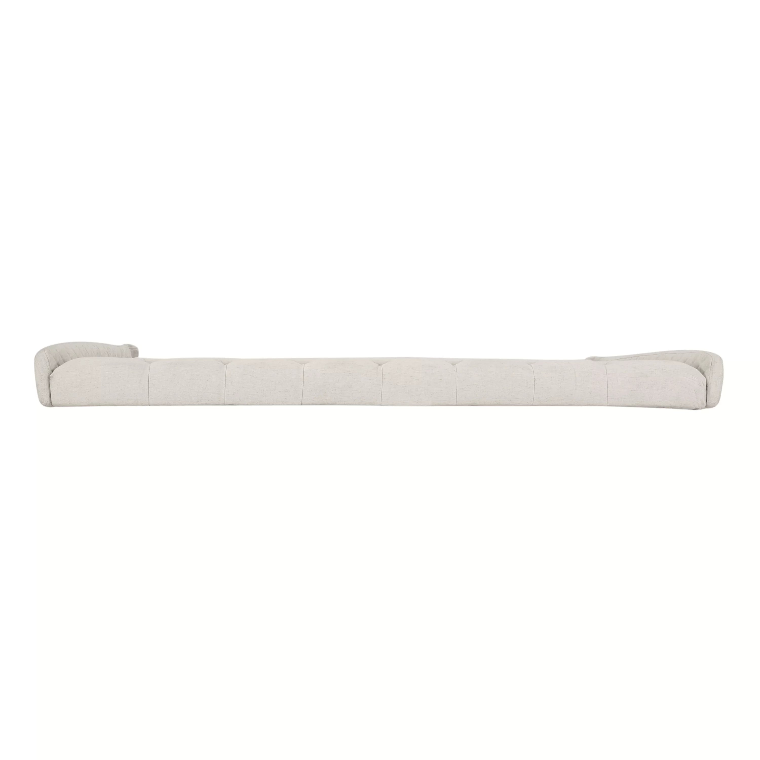 Noble House Ashley Wingback Tufted Beige Fabric Headboard T91776