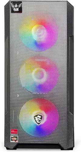 NSXGAMING Nova Desktop Gaming Computer, AMD Ryzen 5 5600G, 16GB DDR4, 512GB SSD N7906
