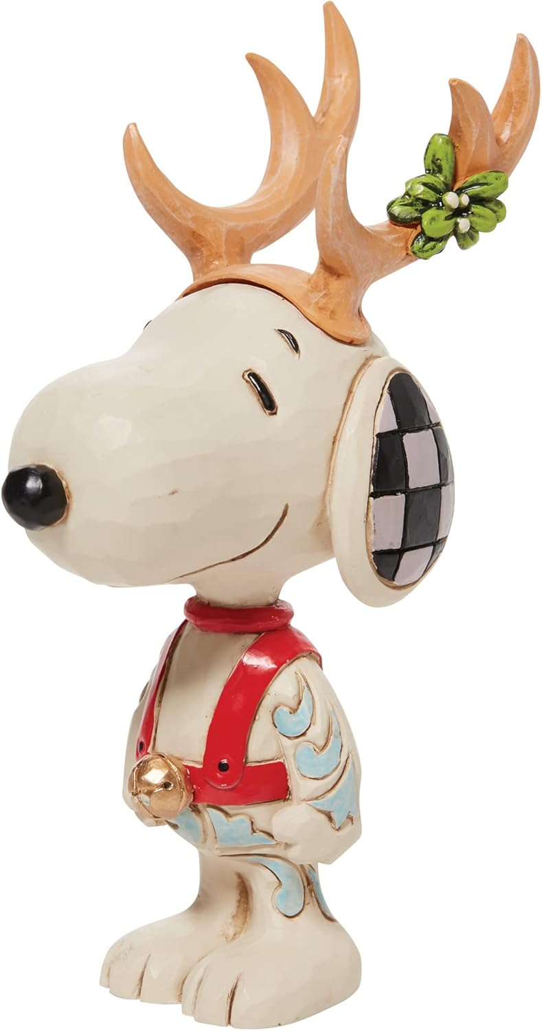 Enesco Jim Shore Peanuts Snoopy Reindeer Miniature Figurine I5926