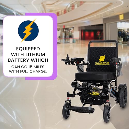 Premium Auto Folding Electric Wheelchair Portable Power Wheel Chair for Adult and Senior, Blue T716
