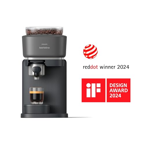 Philips Baristina Espresso Machine with Milk Frother, Black D833