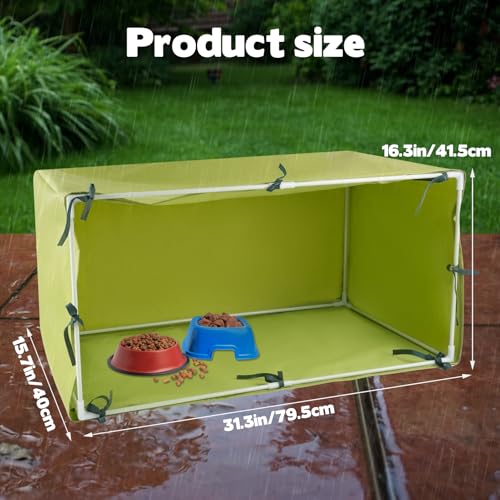Large Size Outdoor Cat House with Feeding Station U423