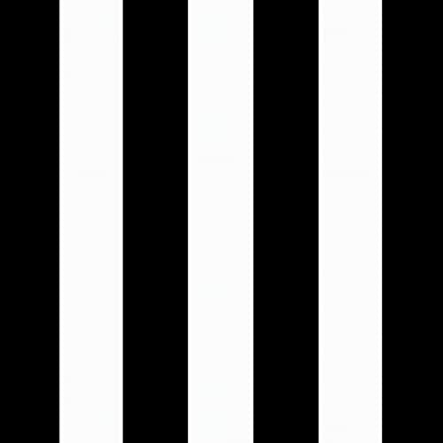 Arden Outdoor Plush Tufted Dining Chair Cushion, 21 x 40, Black Cabana Stripe I23003