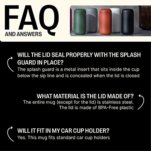 Fellow Carter Move Travel Mug 16 oz, Vacuum-Insulated Stainless Steel, Matte Black D615