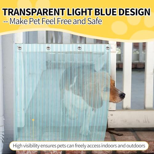 Dog Door Replacement Flaps Plastic Vinyl Strip for DIY Dog or Cat Door V3460