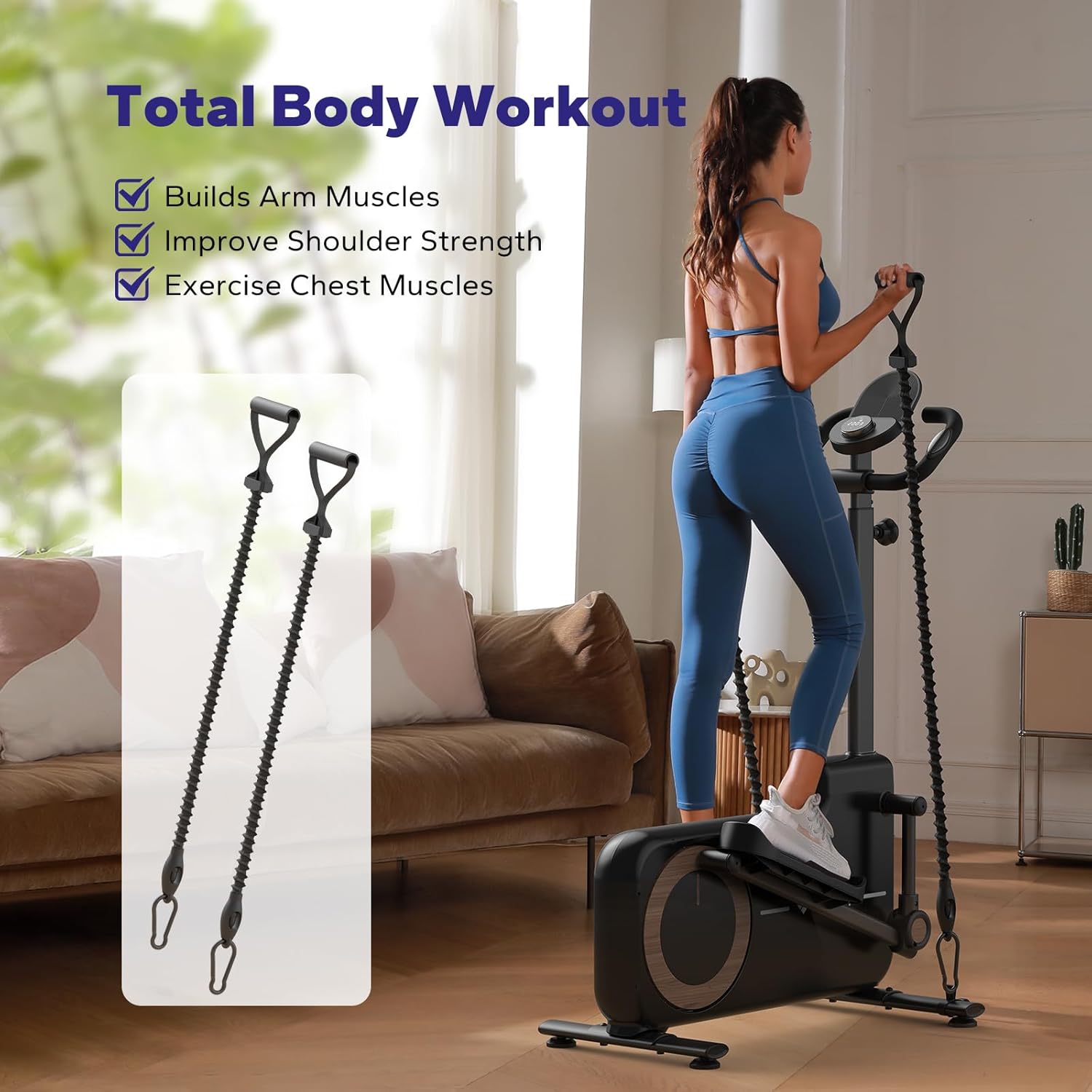 MERACH Elliptical Exercise Machine for Home with Magnetic Driving System I3187