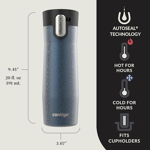 Contigo AUTOSEAL West Loop Vacuum-Insulated Stainless Steel Travel Mug 20 oz U753927
