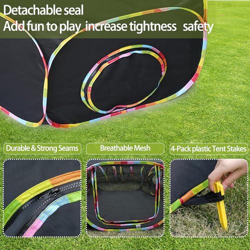 CLKHOWL Outdoor Cat Enclosure Portable Cat Tent Playpen A456784