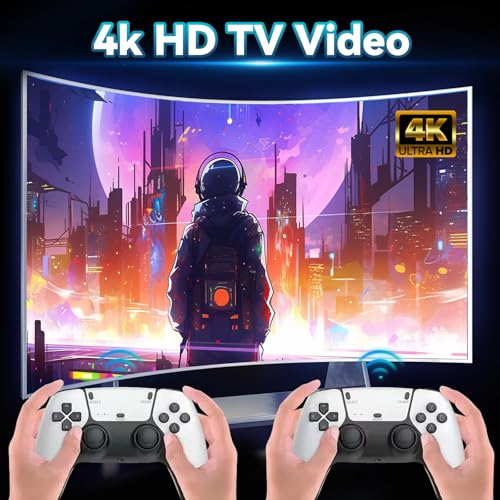 M15 Retro Game Stick, 4K HDMI Wireless Gaming Console with Dual Controllers K3814