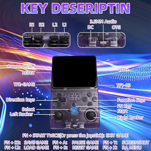 Handheld Game Console with 3.5 inch HD IPS Screen and 256G Card B564