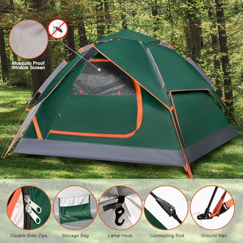 2 Person Pop Up Dome Camping Tent Waterproof Portable I82533