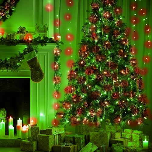 TW SHINE Halloween Lights 328FT Outdoor String Lights with Remote, Purple & Orange F53527