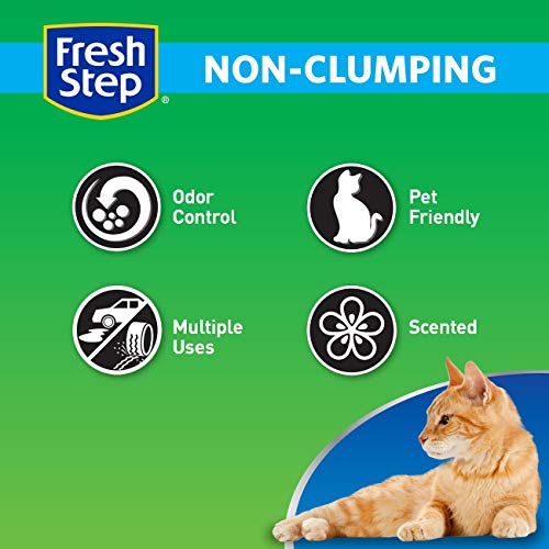 Fresh Step Non-Clumping Cat Litter with Febreze Freshness, Scented, 14 lbs A342803