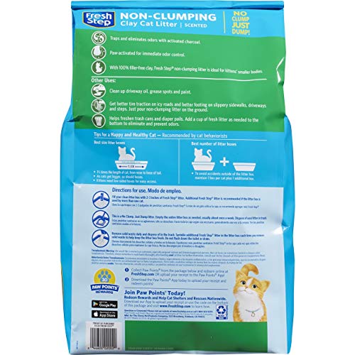 Fresh Step Non-Clumping Cat Litter with Febreze Freshness, Scented, 14 lbs A342803