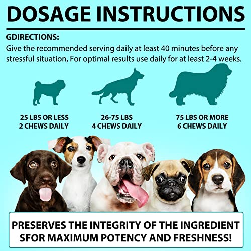 Calming Chews for Dogs with Hemp Oil, Chicken Flavor K673201